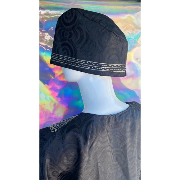 Black Three Piece Ring Design Dashiki Set by Rainbow - Picture 14 of 15